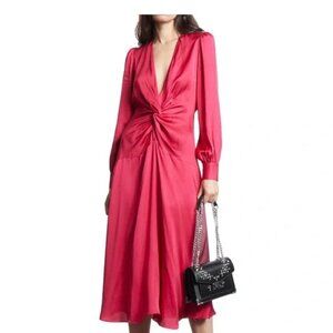 The Kooples | Red Twisted Maxi Dress (Large)
